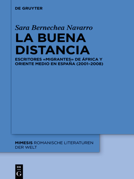 Title details for La buena distancia by Sara Bernechea Navarro - Available